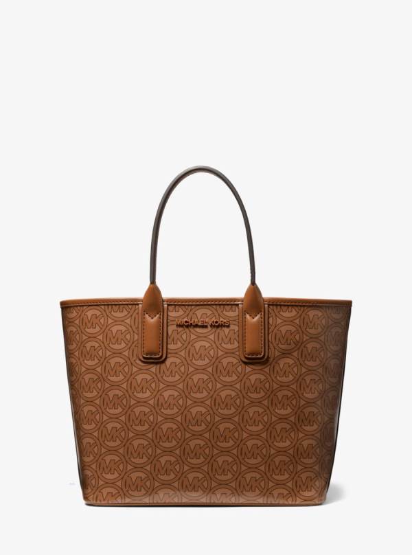 Damske Prenosná Taška Michael Kors Jodie Small Logo Jacquard Hnede - Kabelky Michael Kors Akcia | DYZXT-6403